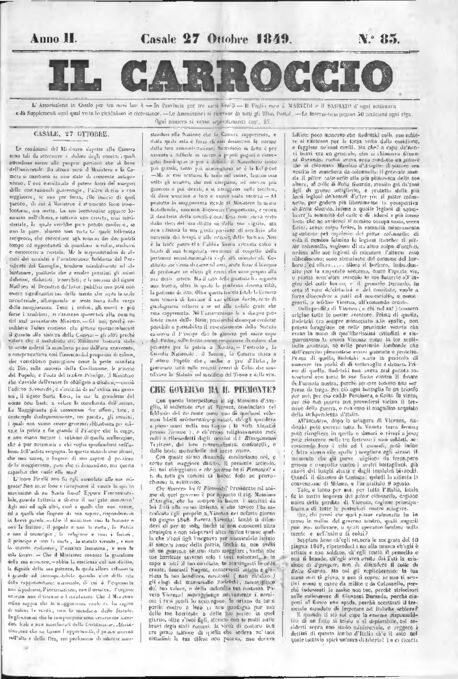 Il Carroccio - Edizione 83 del 27/10/1849